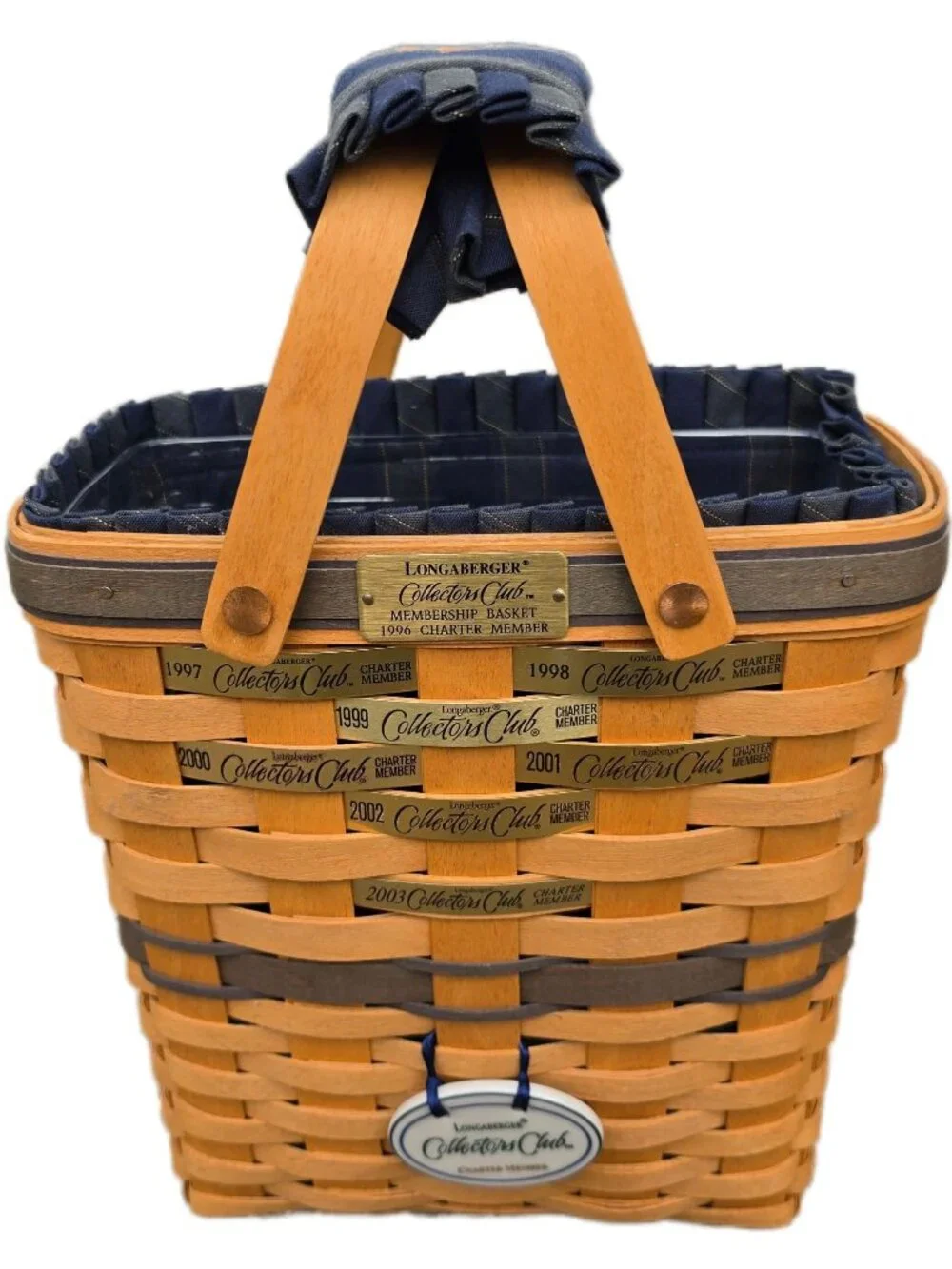 Vintage 1996 Longaberger Collectors Club Charter Member Basket Combo 97-03
